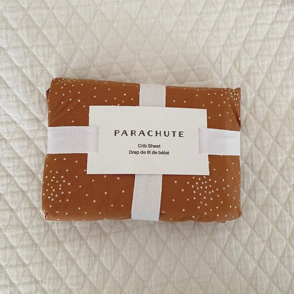 NWT Parachute Percale Crib Sheet in Terra Confetti - Picture 4 of 5
